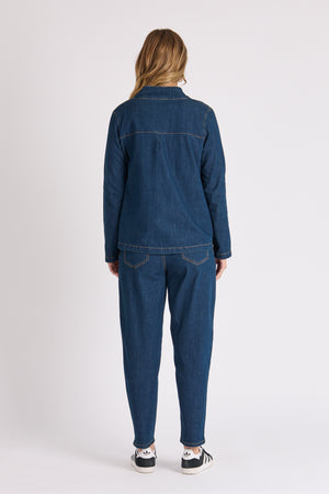 One Ten Willow Swing Jacket - Dark Denim