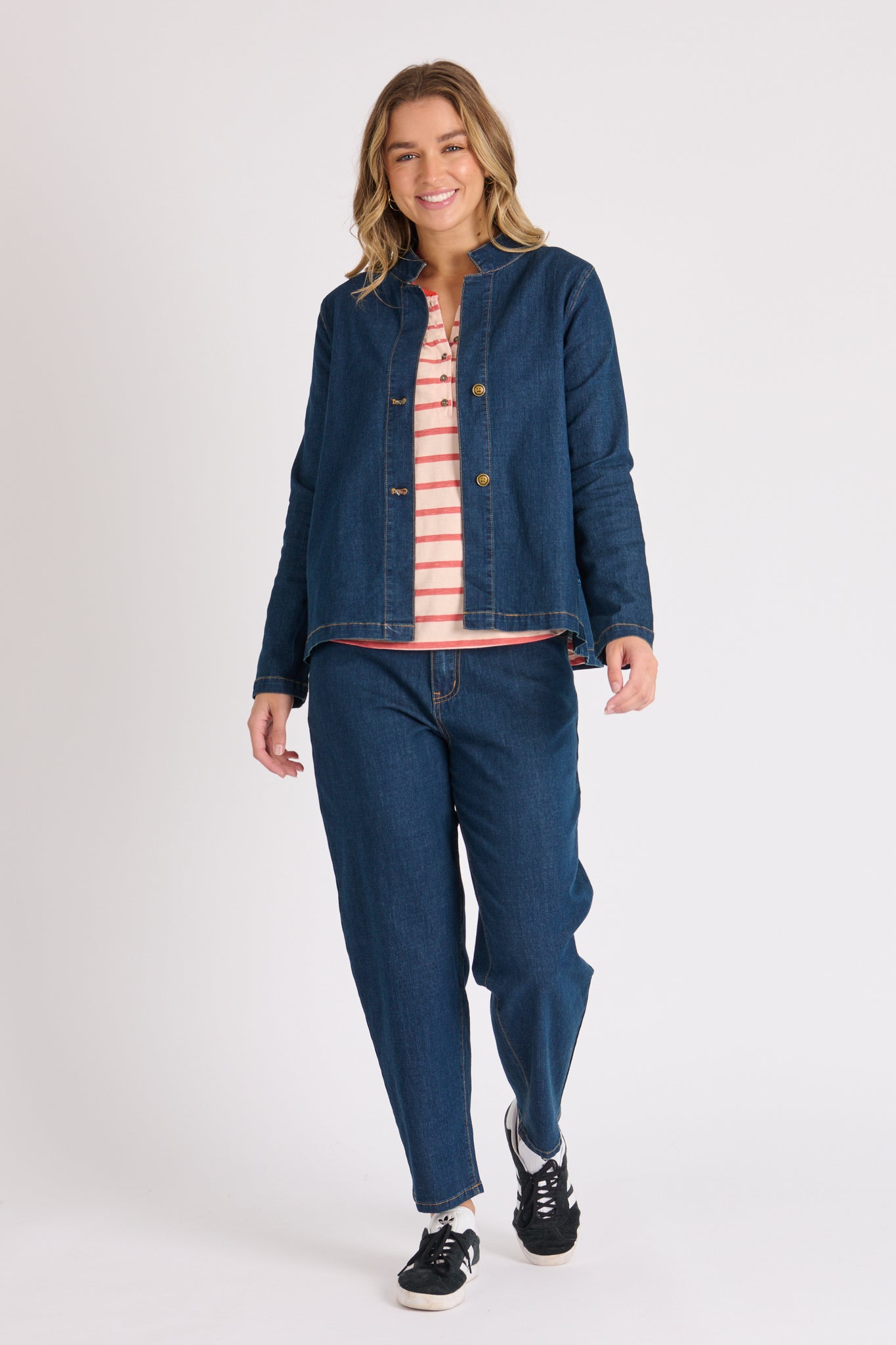 One Ten Willow Swing Jacket - Dark Denim