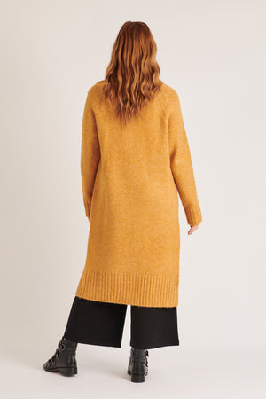 Ellis and Dewey Longline Cardigan - Golden Wheat