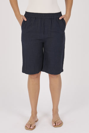 Ellis and Dewey Elastic Waist Pull On Short - Blue