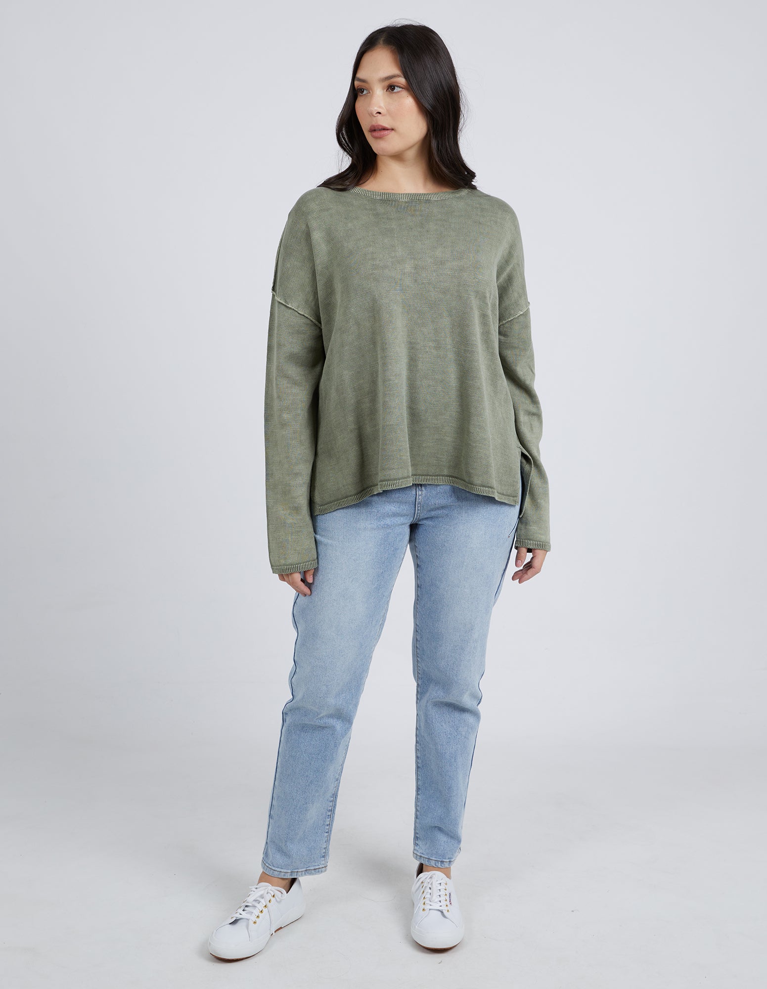 Foxwood Tahlia Long Sleeve Knit - Sage