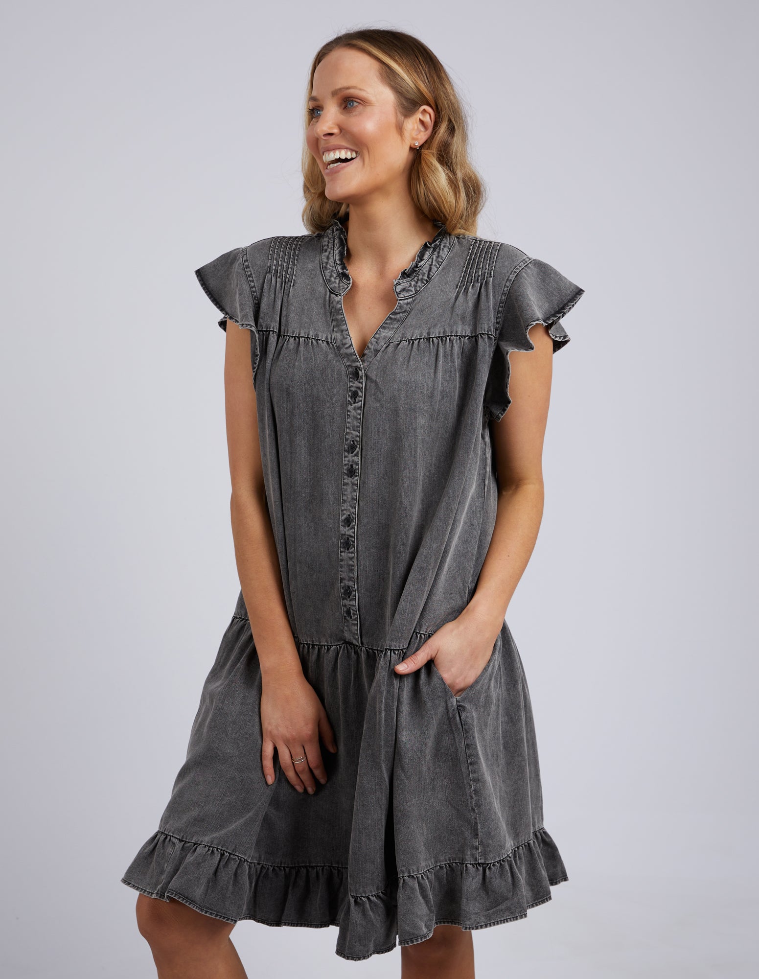 Foxwood Reese Dress - Washed Black