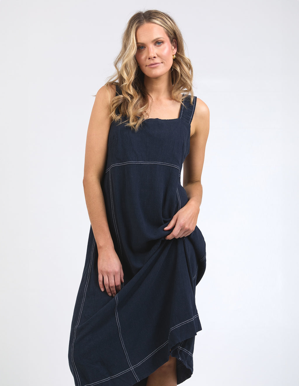 Foxwood Sage Dress - Navy
