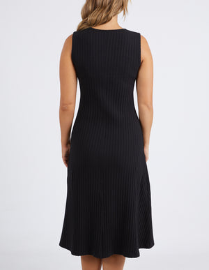 Foxwood Amelie Rib Dress - Black