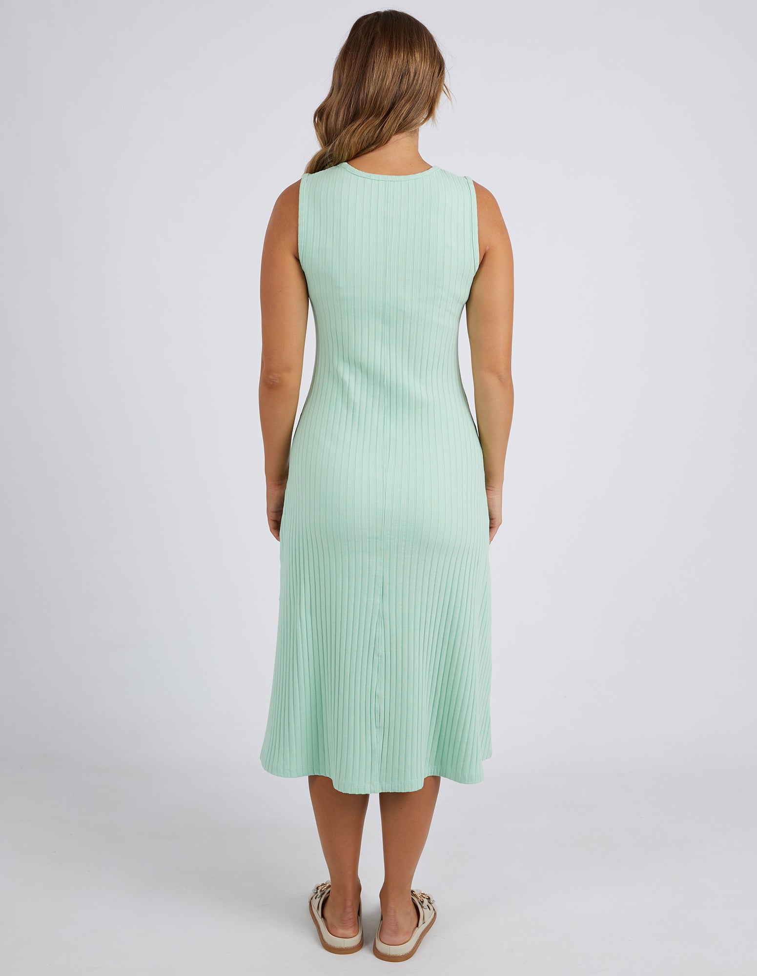 Foxwood Amelie Rib Dress - Fresh Mint