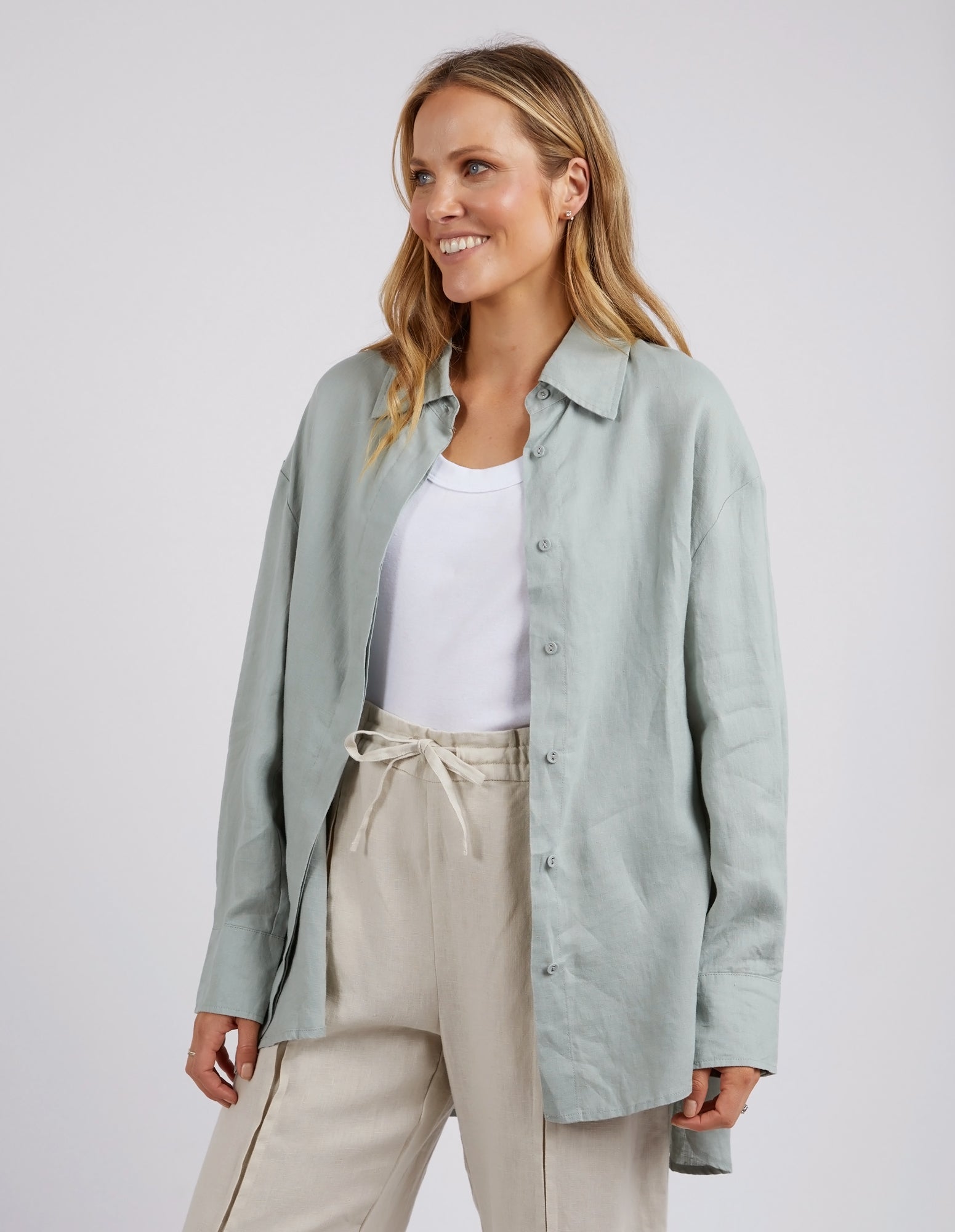 Foxwood Sorrento Shirt - Sage Green