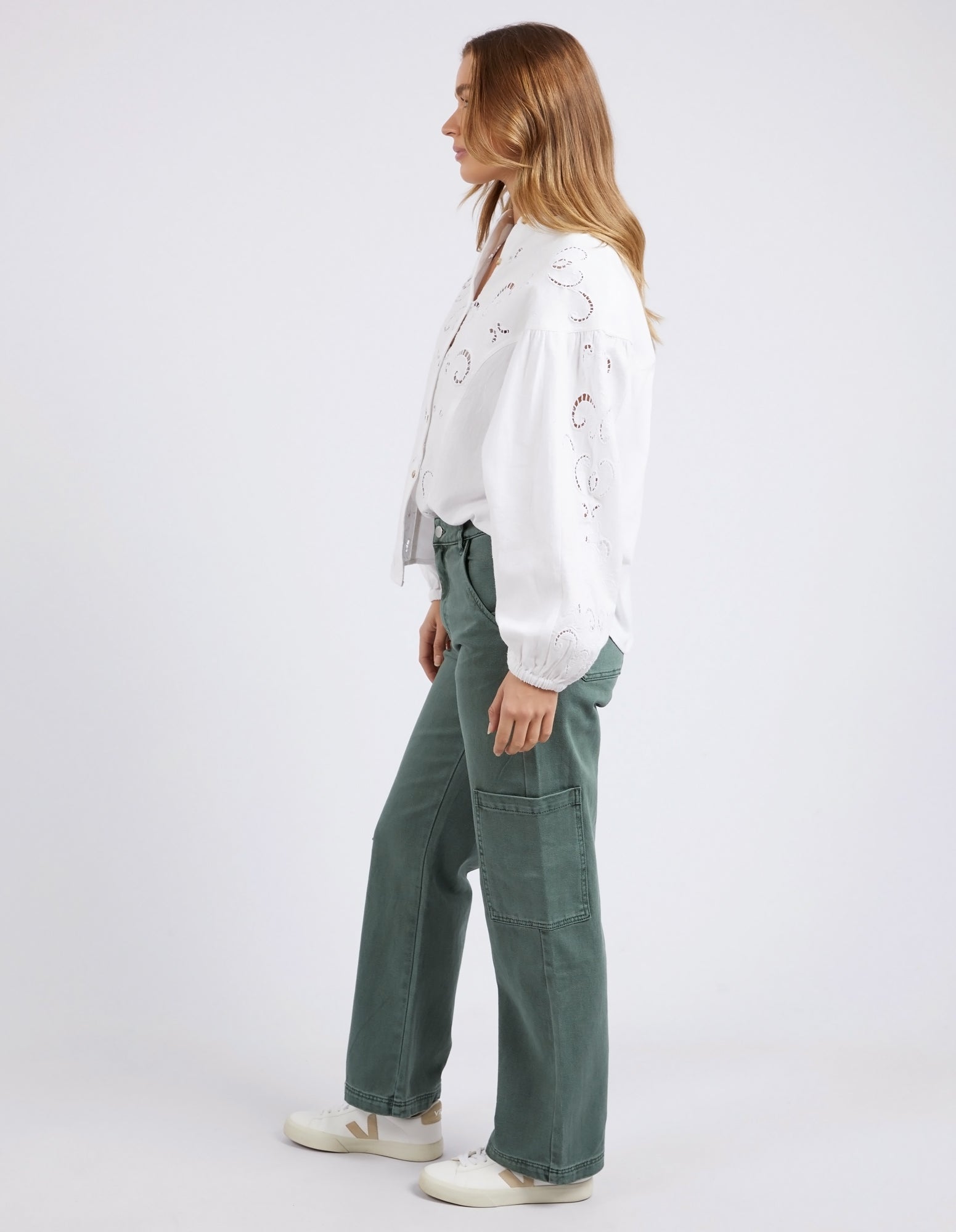 Foxwood Marlow Blouse - Egret