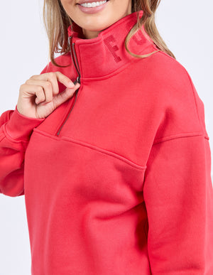 Foxwood College Zip Crew - Red