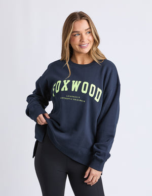 Foxwood Interval Crew - Navy/Yellow