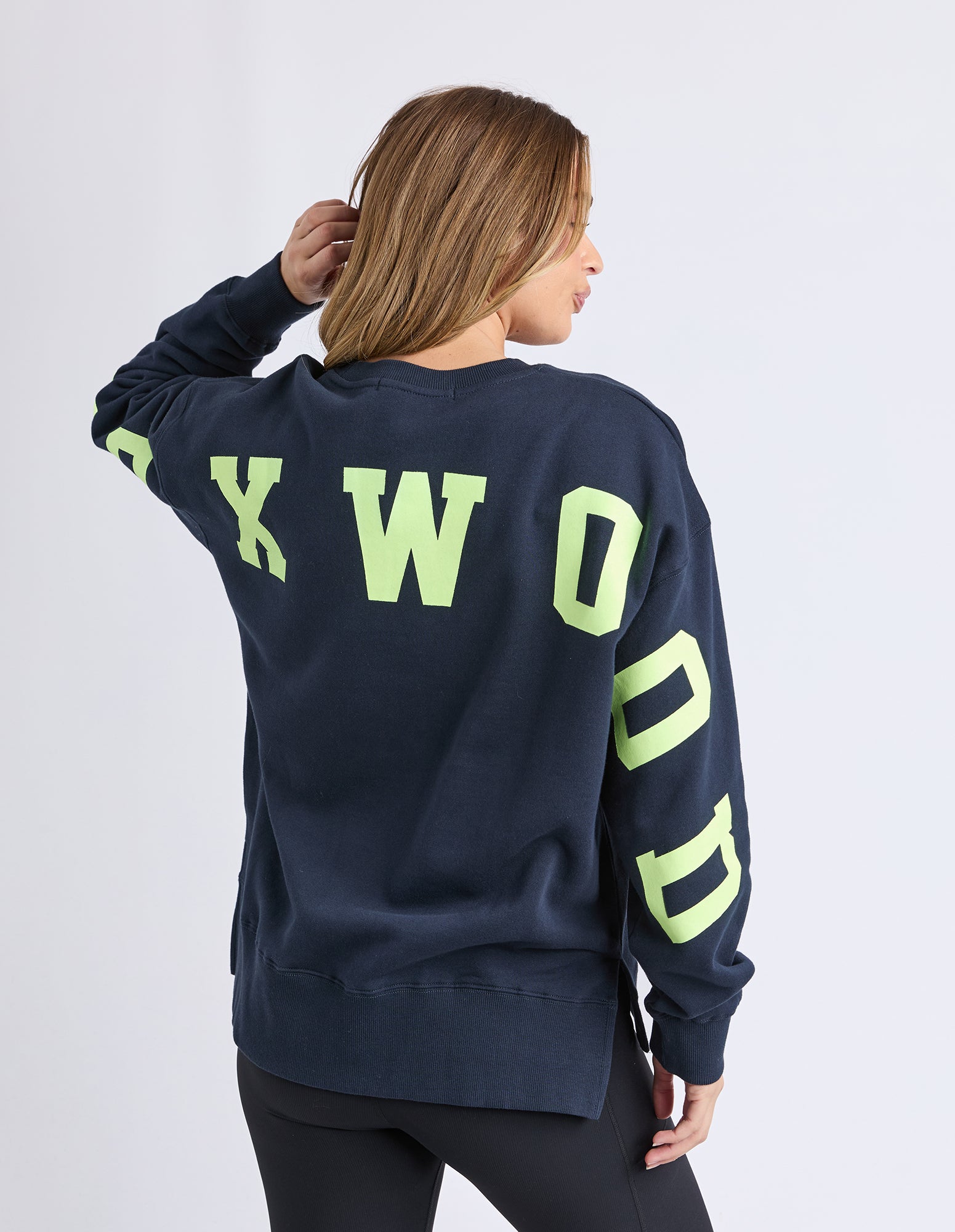 Foxwood Interval Crew - Navy/Yellow