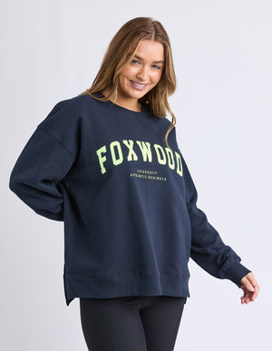 Foxwood Interval Crew - Navy/Yellow