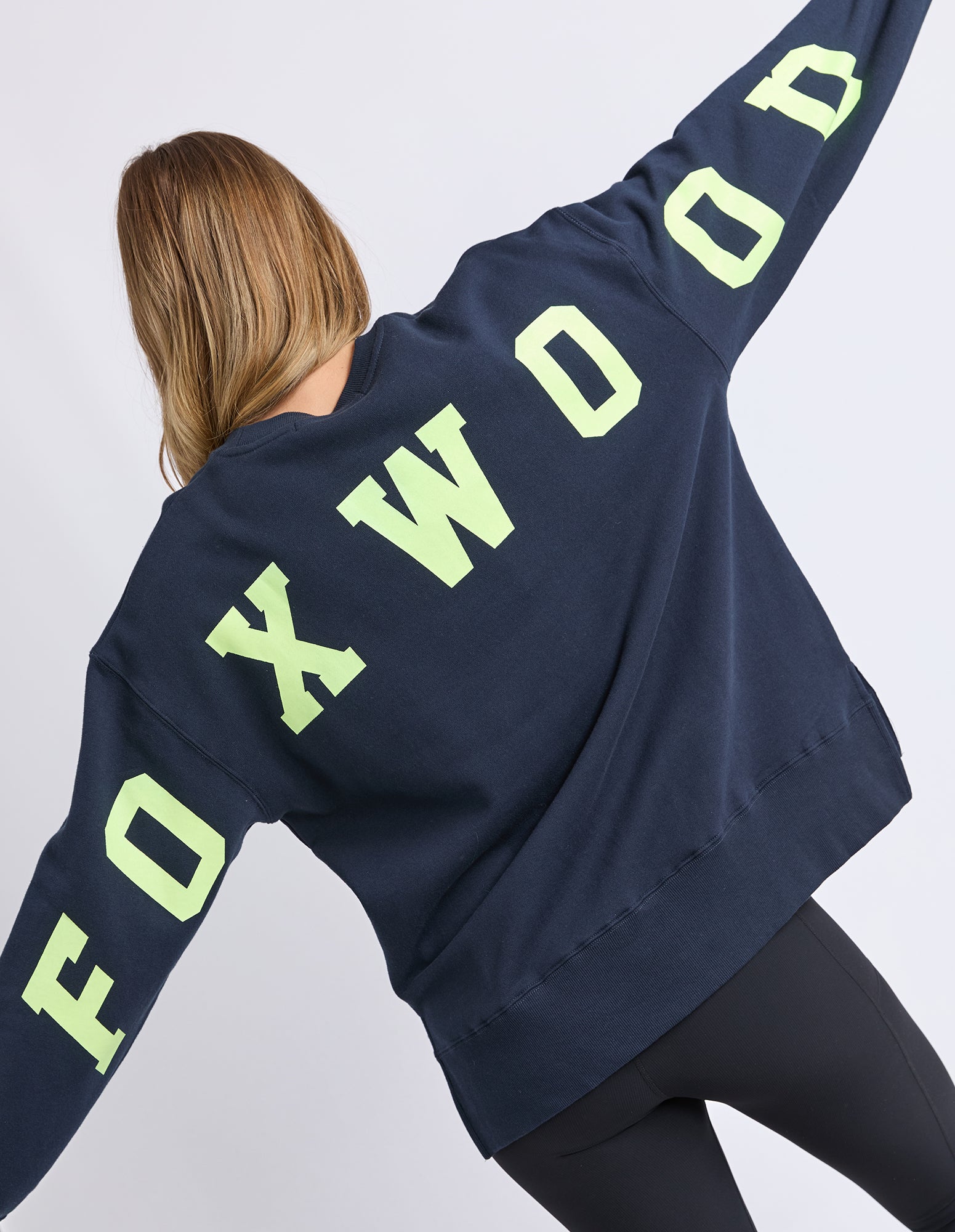 Foxwood Interval Crew - Navy/Yellow
