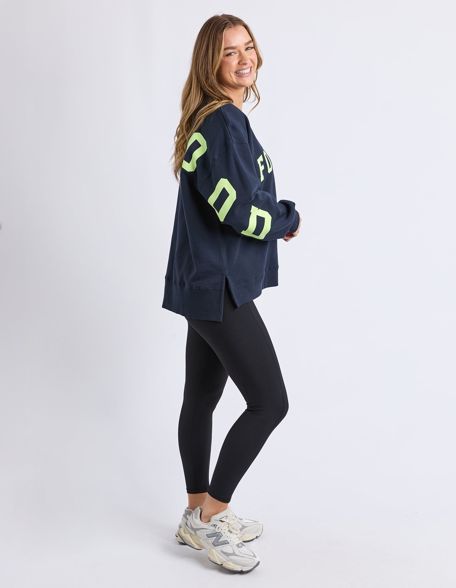 Foxwood Interval Crew - Navy/Yellow