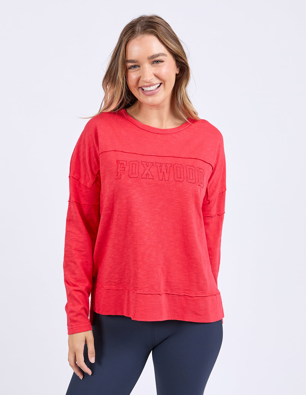 Foxwood Throw On Tee - Red