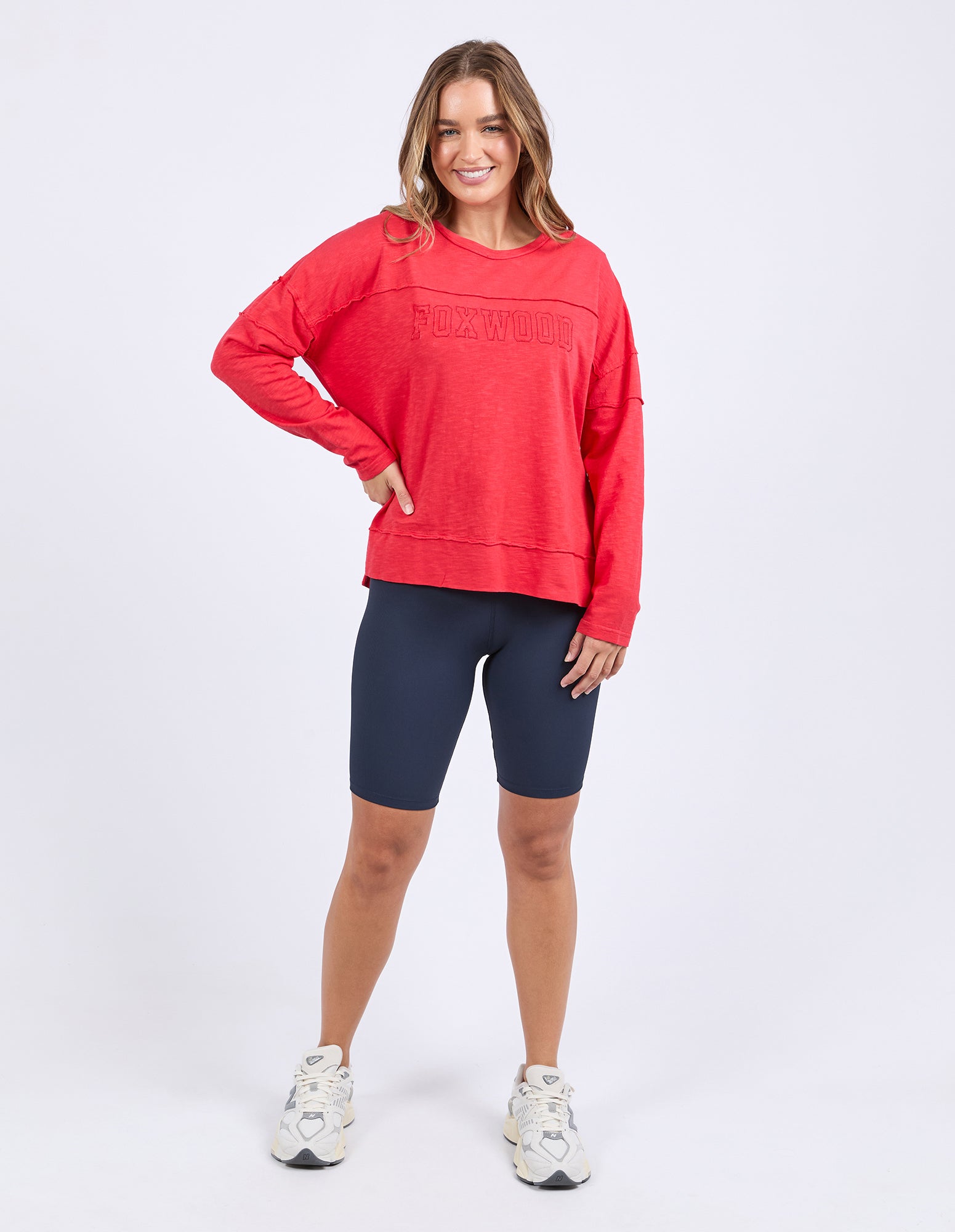 Foxwood Throw On Tee - Red