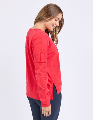 Foxwood Throw On Tee - Red