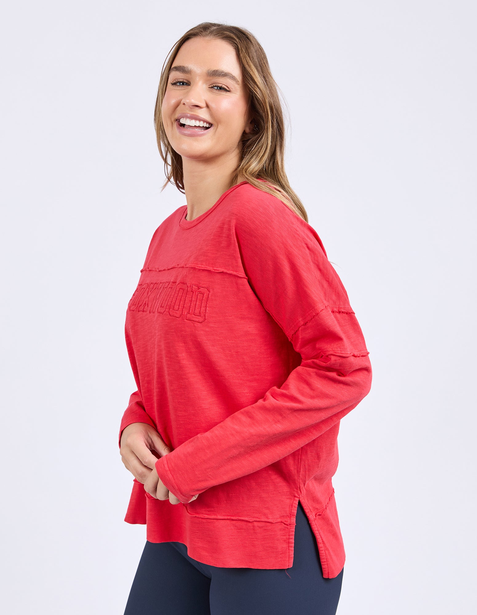 Foxwood Throw On Tee - Red