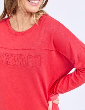 Foxwood Throw On Tee - Red
