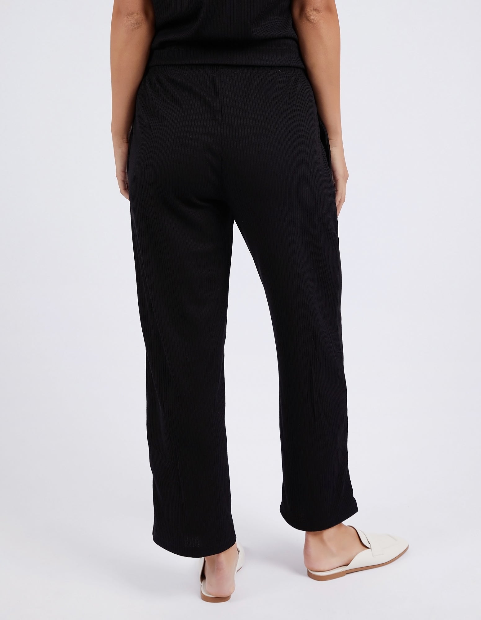 Foxwood Neve Rib Pant - Black