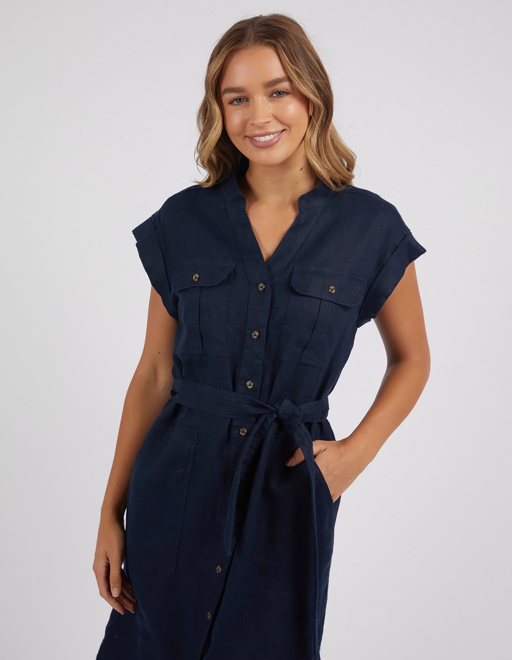 Foxwood Harlow Dress - Dark Sapphire