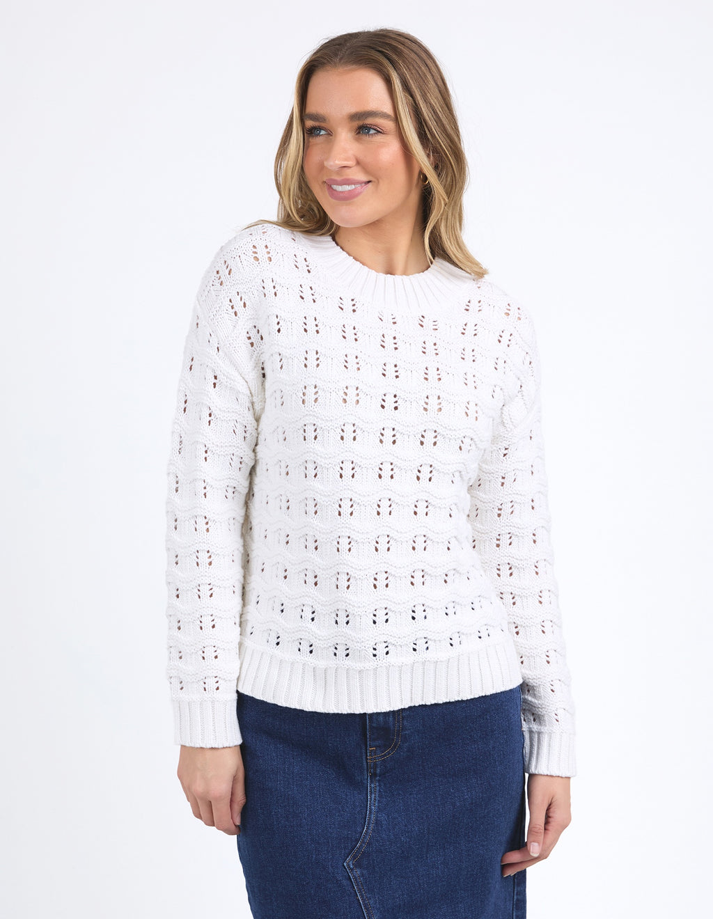 Foxwood Carter Knit - Vintage White