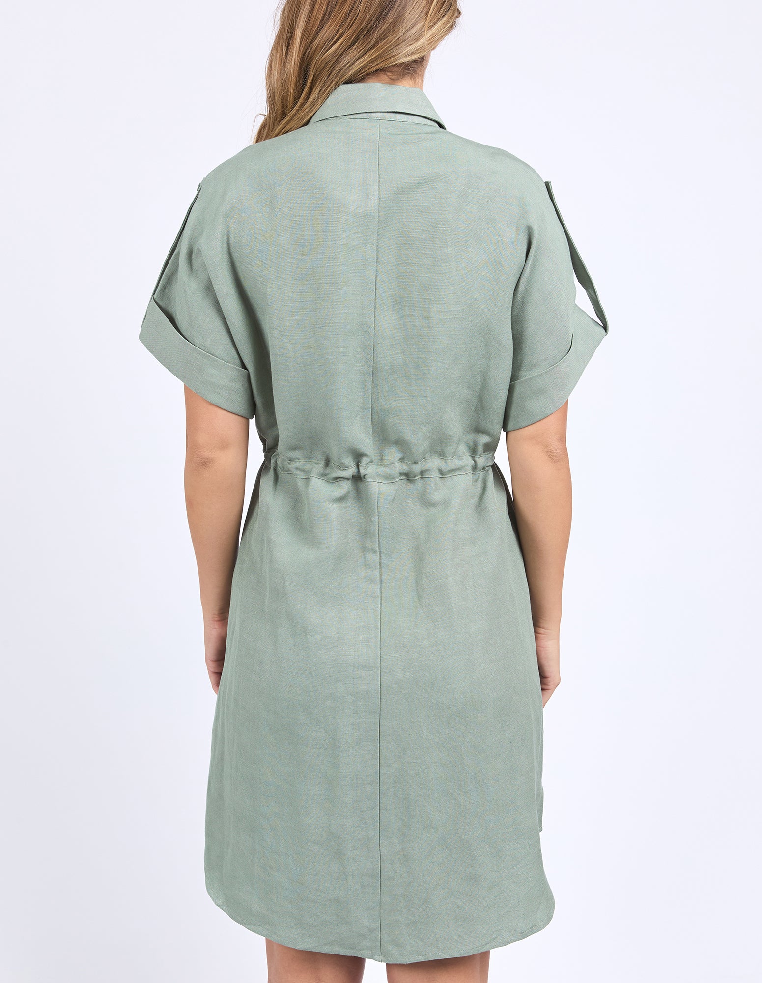 Foxwood Willow Shirt Dress - Iceberg Green
