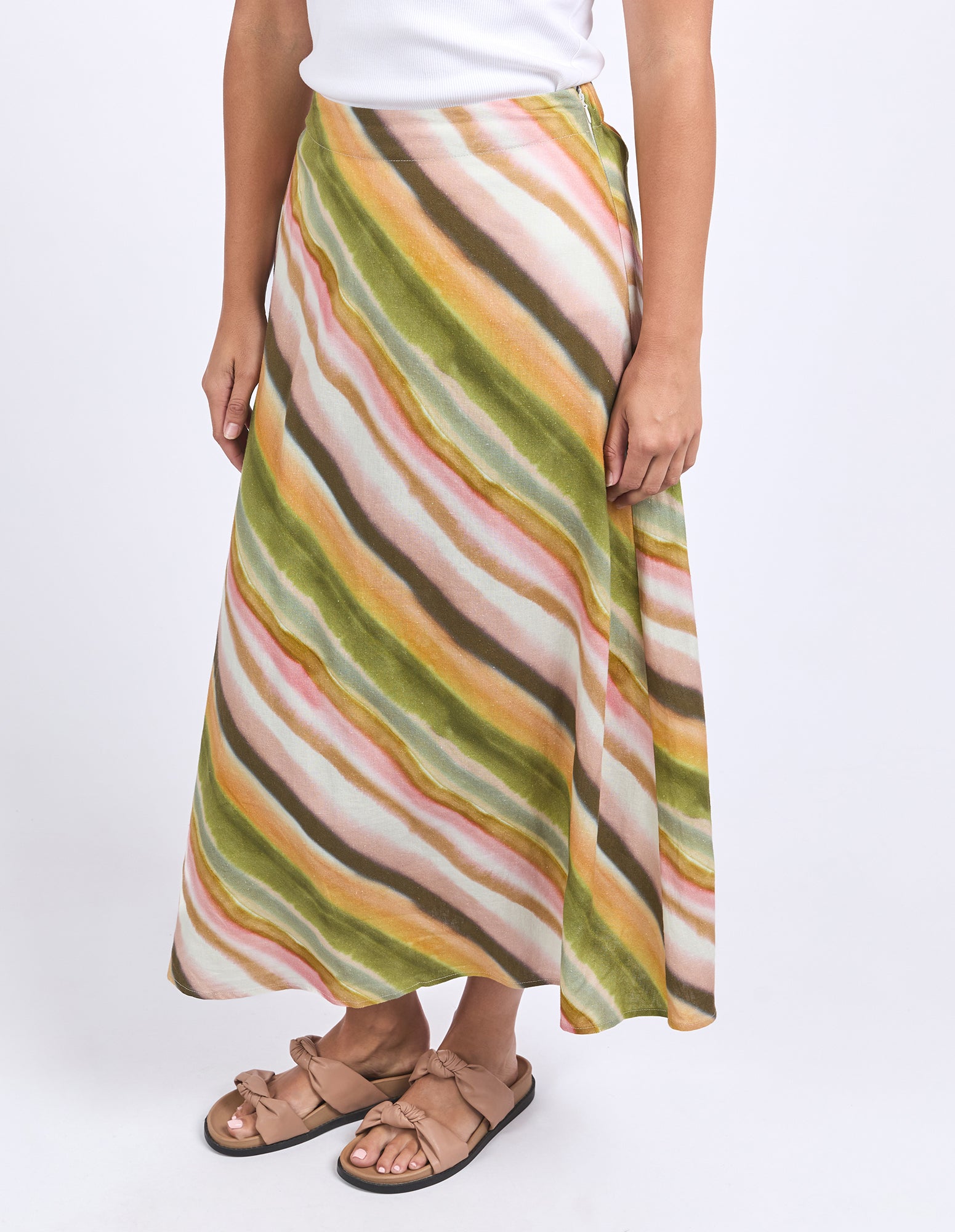 Foxwood Horizon Slip Skirt - Horizon Print