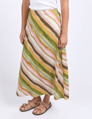 Foxwood Horizon Slip Skirt - Horizon Print