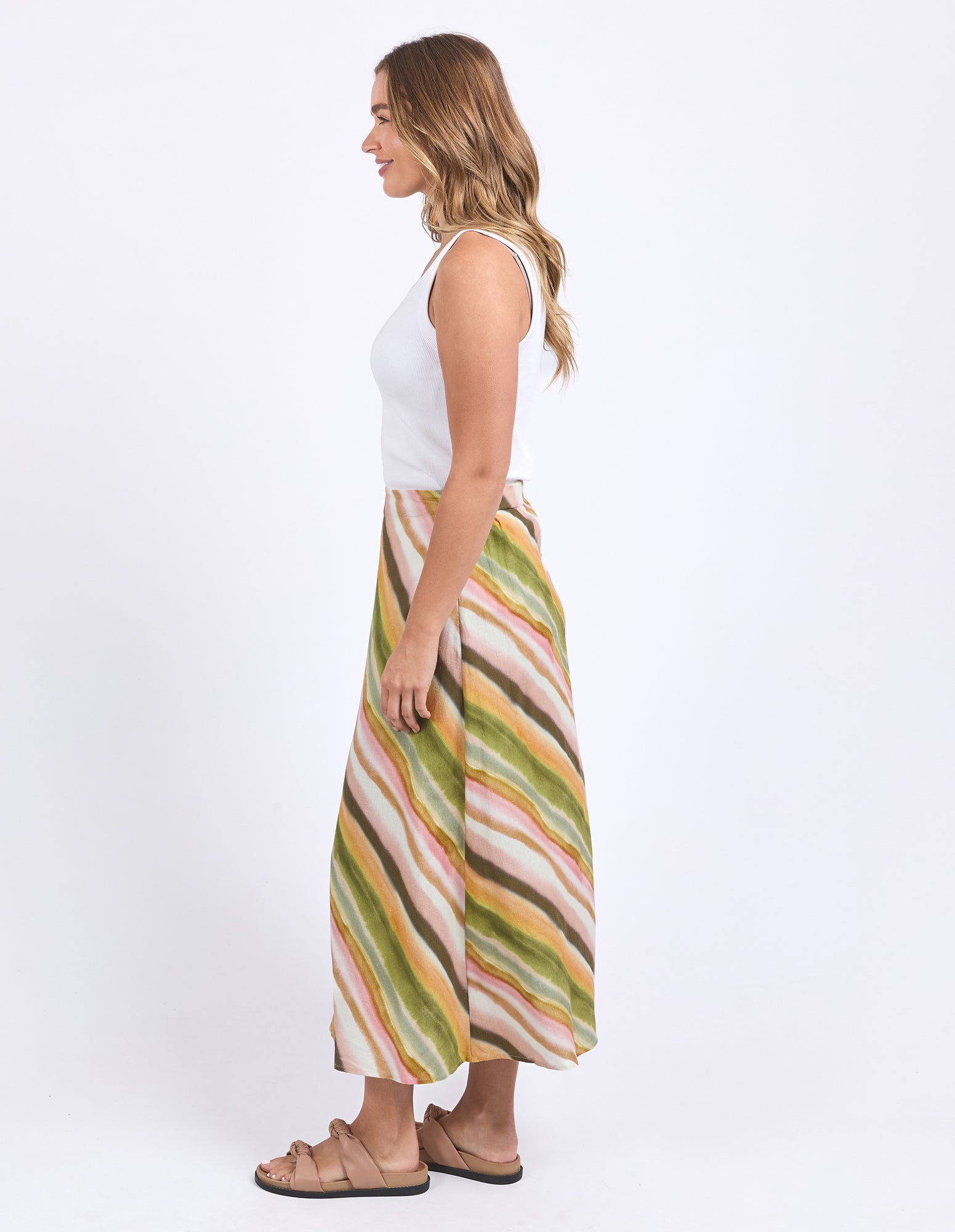 Foxwood Horizon Slip Skirt - Horizon Print