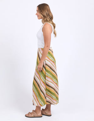 Foxwood Horizon Slip Skirt - Horizon Print