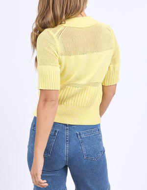 Foxwood Trevi Knit Top - Lemon
