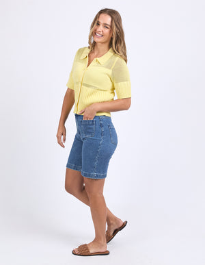 Foxwood Trevi Knit Top - Lemon