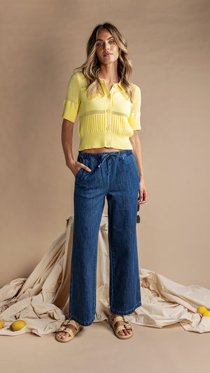 Foxwood Trevi Knit Top - Lemon