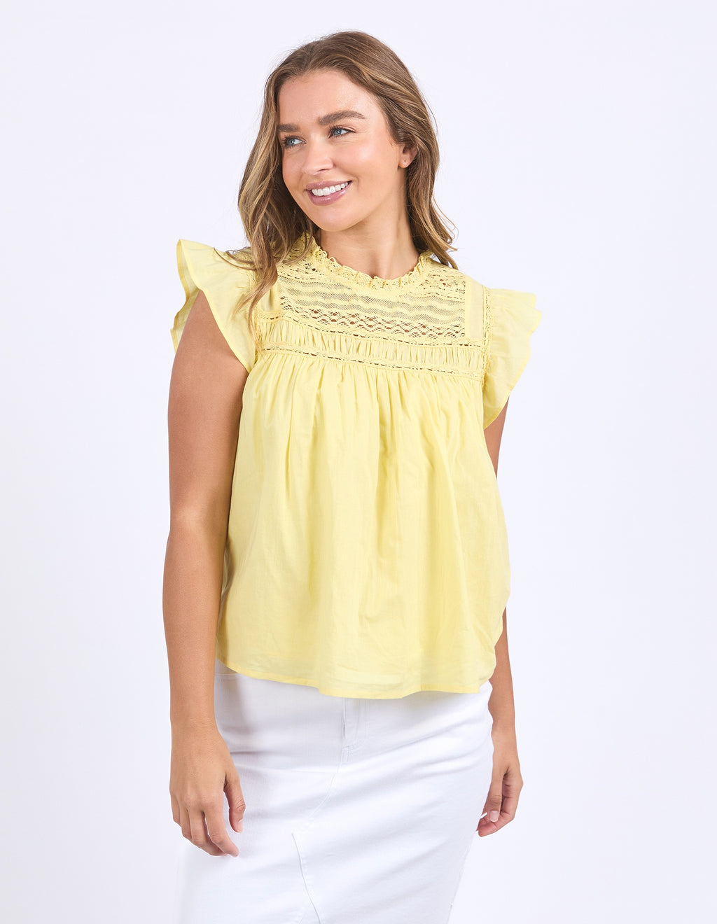Foxwood Adelyn Top - Lemon