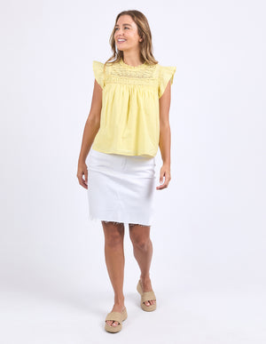 Foxwood Adelyn Top - Lemon