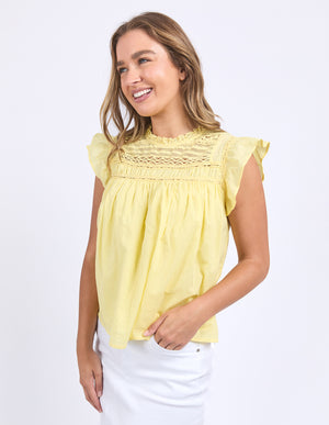 Foxwood Adelyn Top - Lemon
