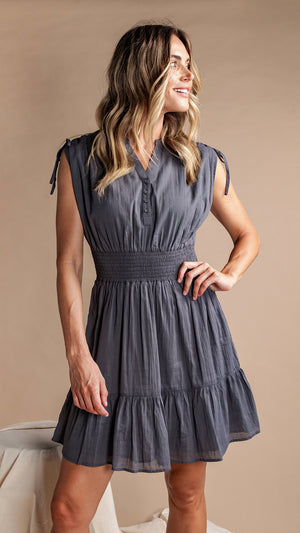Foxwood Adelyn Dress - Charcoal