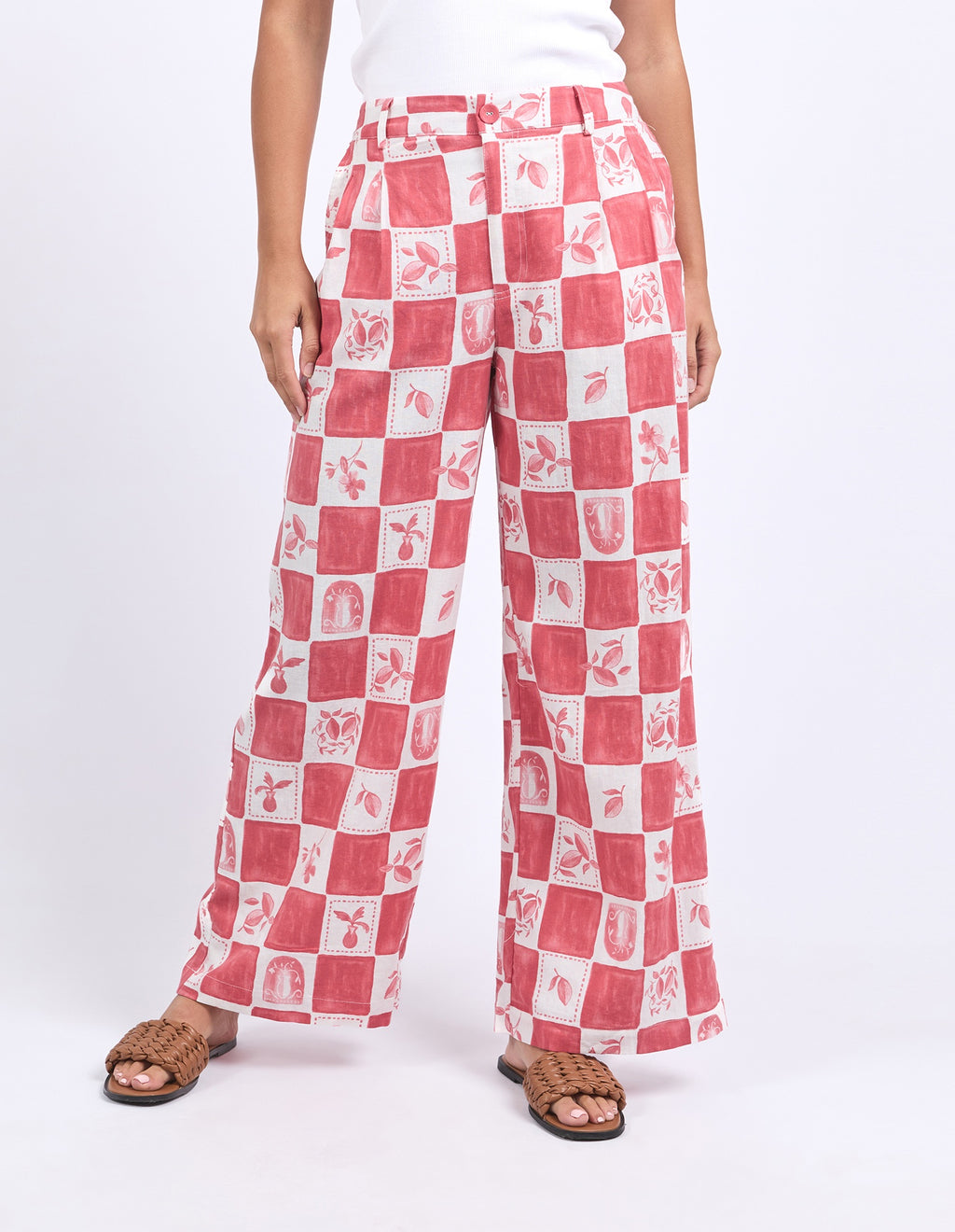 Foxwood Biarittz Pant - Crimson Print