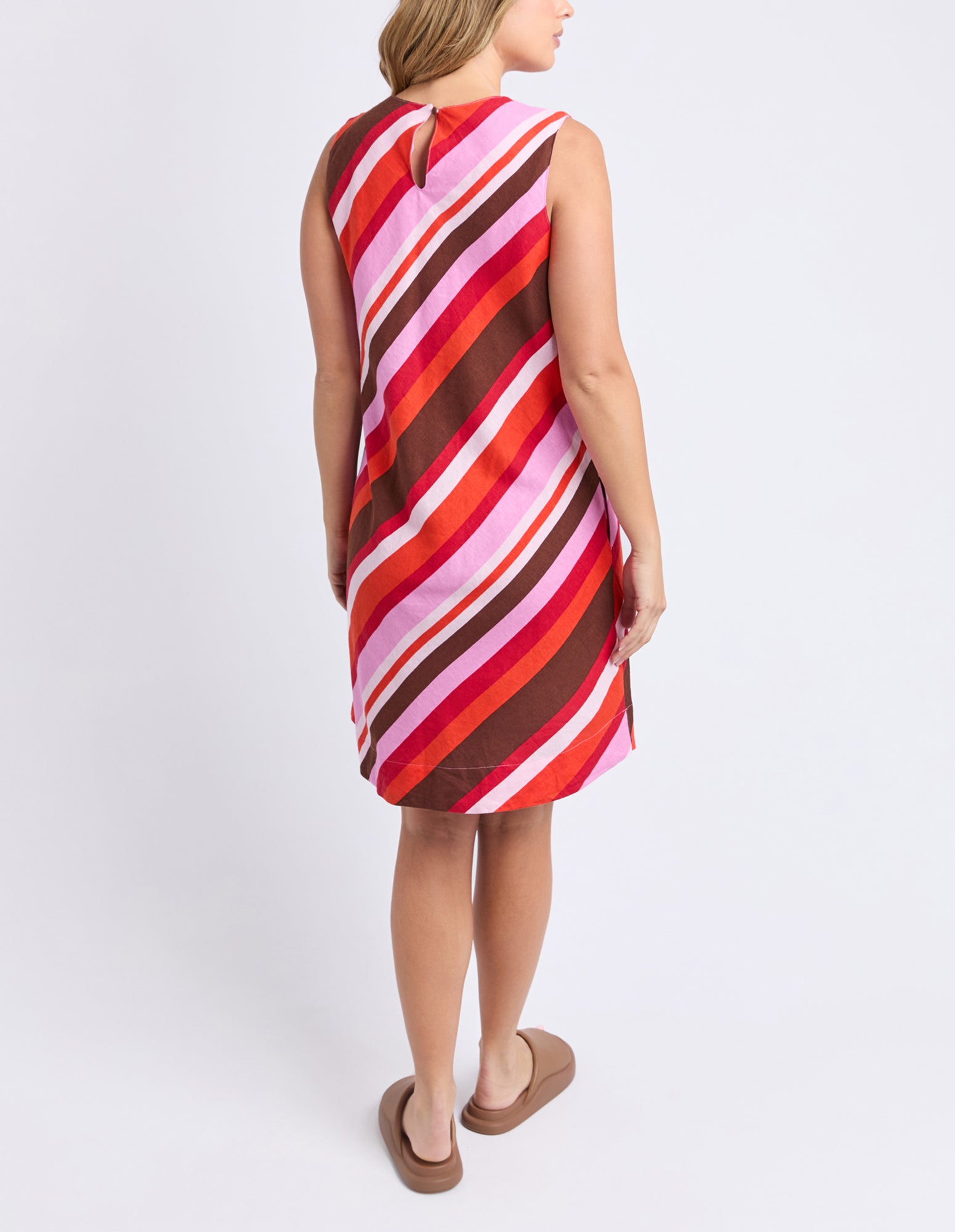 Foxwood Guava Dress - Stripe
