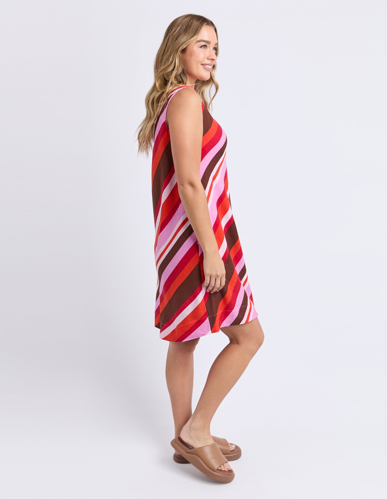 Foxwood Guava Dress - Stripe