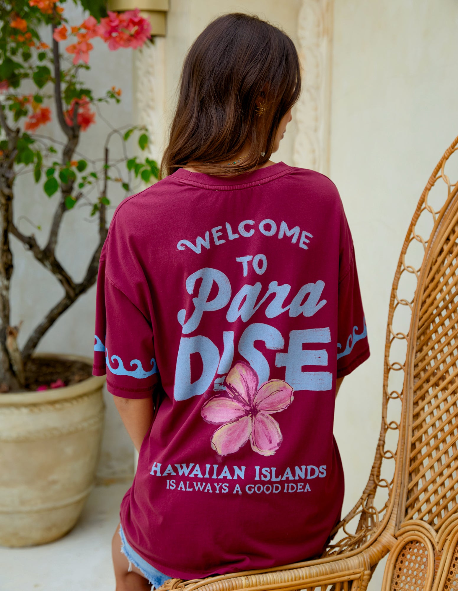 Foxwood Aloha Hawaii Tee - Port