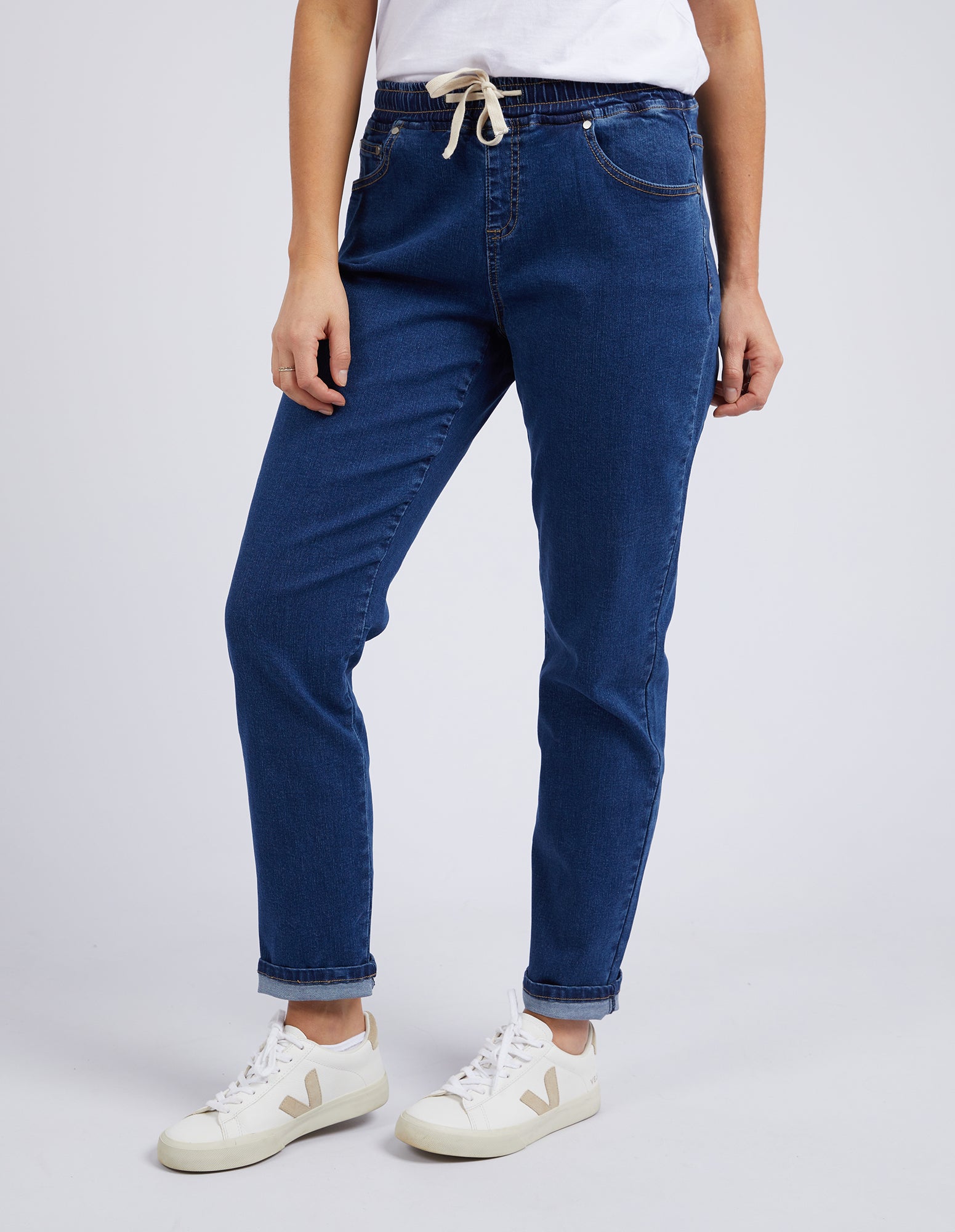 Foxwood Juliette Jogger Jean - Dark Blue