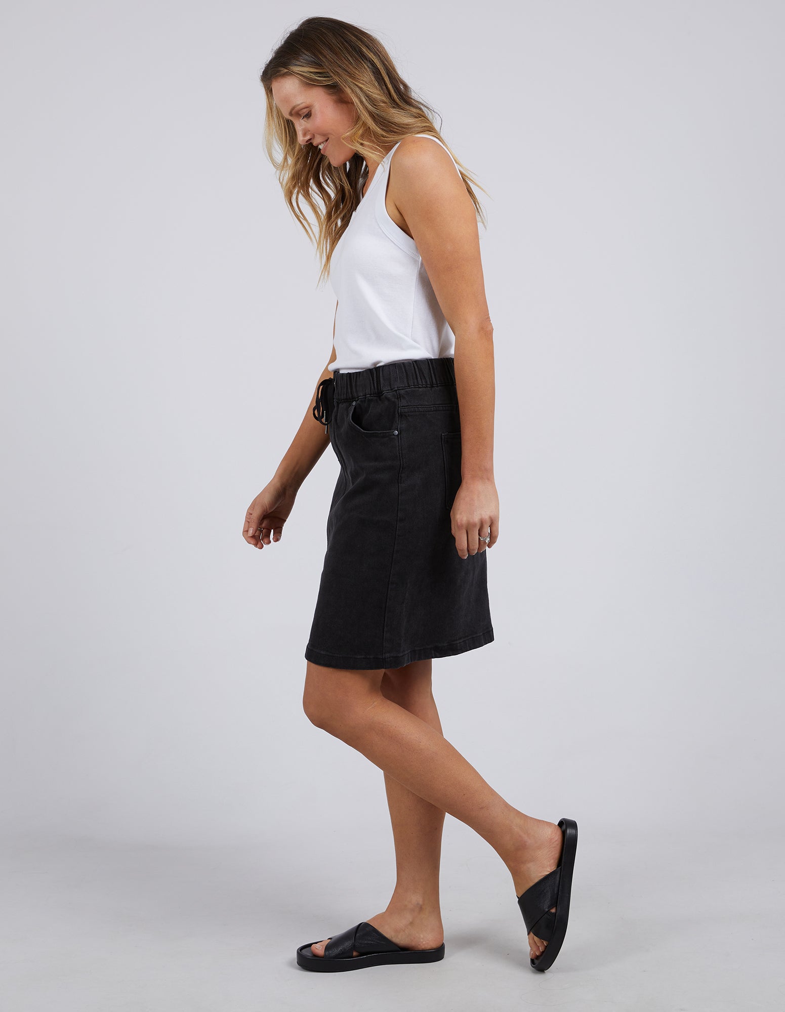 Foxwood Rio Skirt - Washed Black