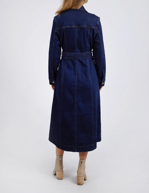 Foxwood  Genevieve Denim Dress - Dark Blue