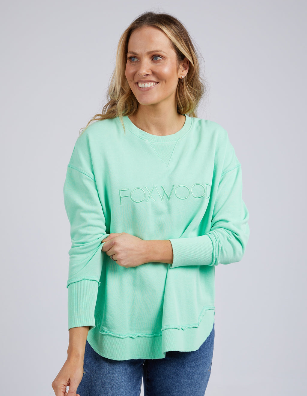 Foxwood Simplified Crew - Bright Mint