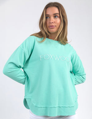 Foxwood Simplified Crew - Neon Mint