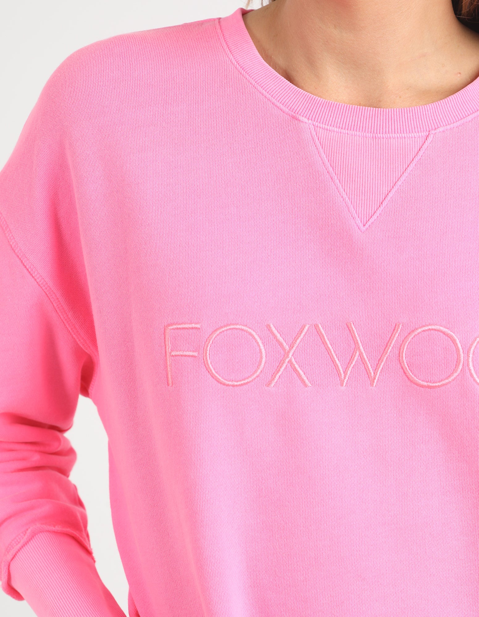 Foxwood Simplified Crew - Neon Rose