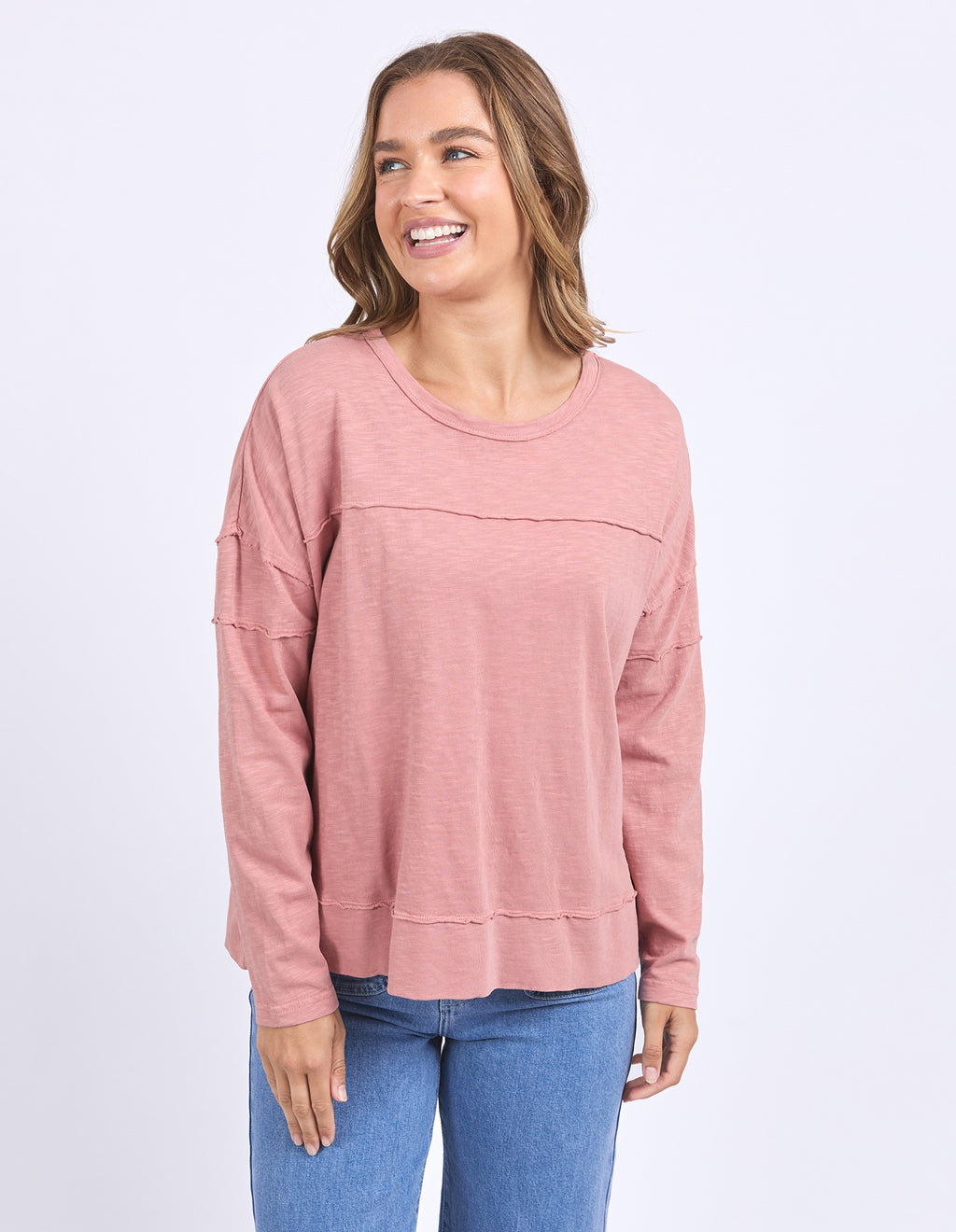 Foxwood Jayne Throw On Top - Ash Rose