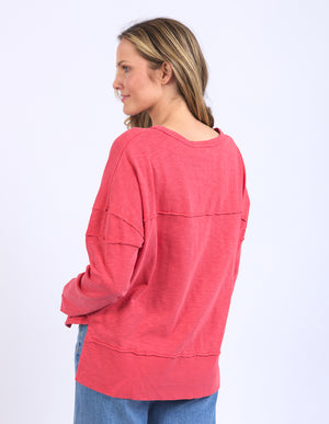 Foxwood Jayne Throw On Top - Cayenne Red