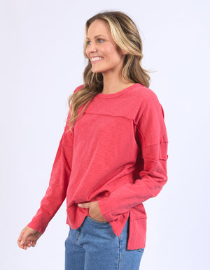 Foxwood Jayne Throw On Top - Cayenne Red